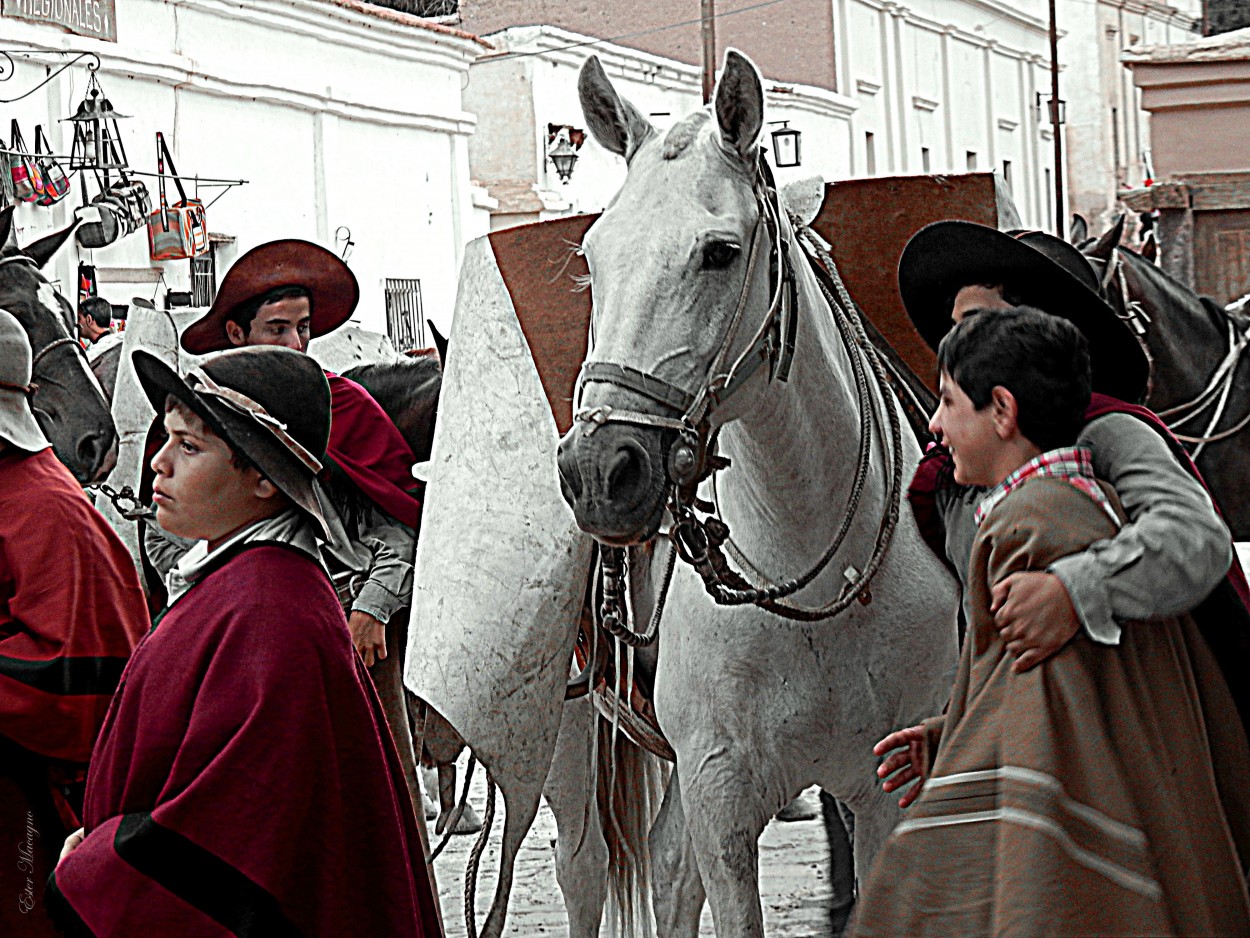 "Los nios y el caballo." de Ester Francisca Macagno