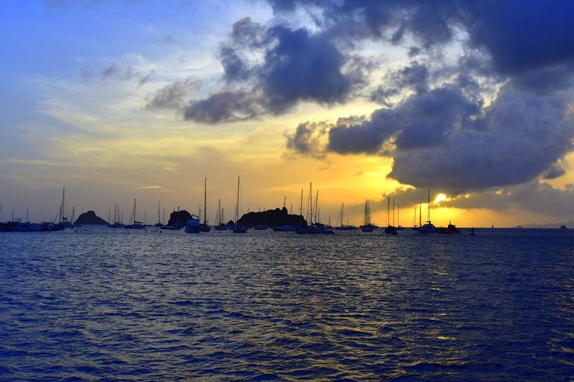 "Atardecer en Saint Barth" de Adriana Rodriguez