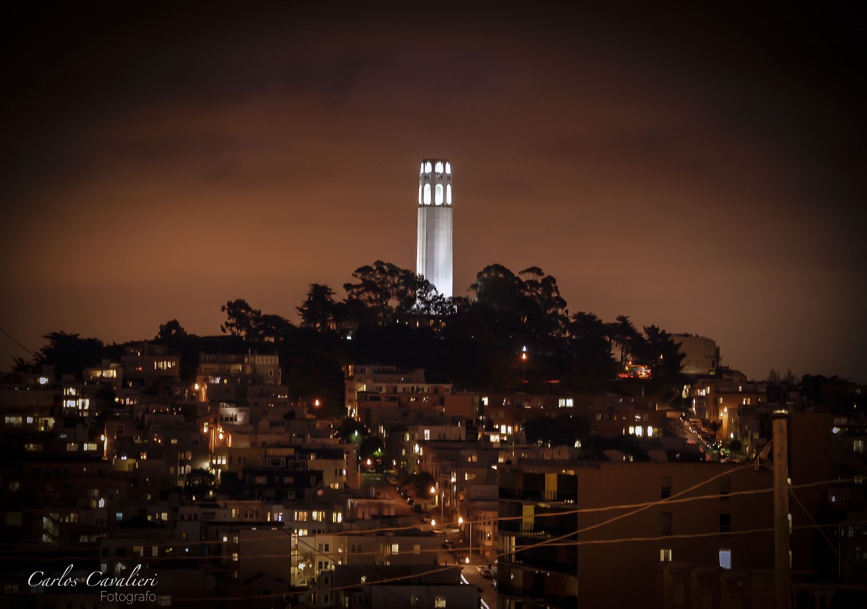 "San Fransisco al anochecer" de Carlos Cavalieri