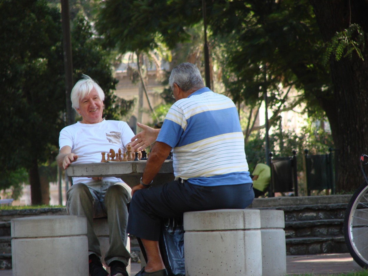 "tarde de ajedrez" de Claudia Saenz