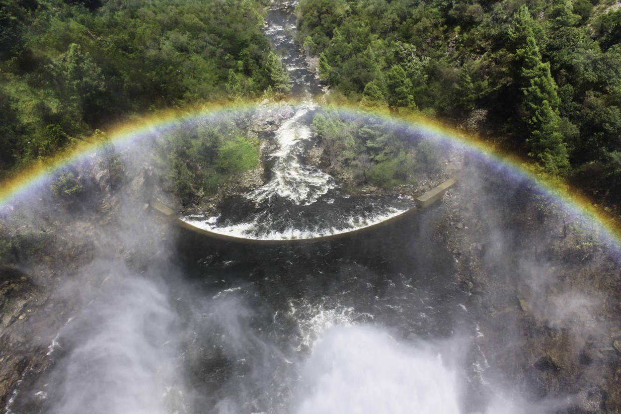 "Arco iris en el Dique" de Andrea Cspedes