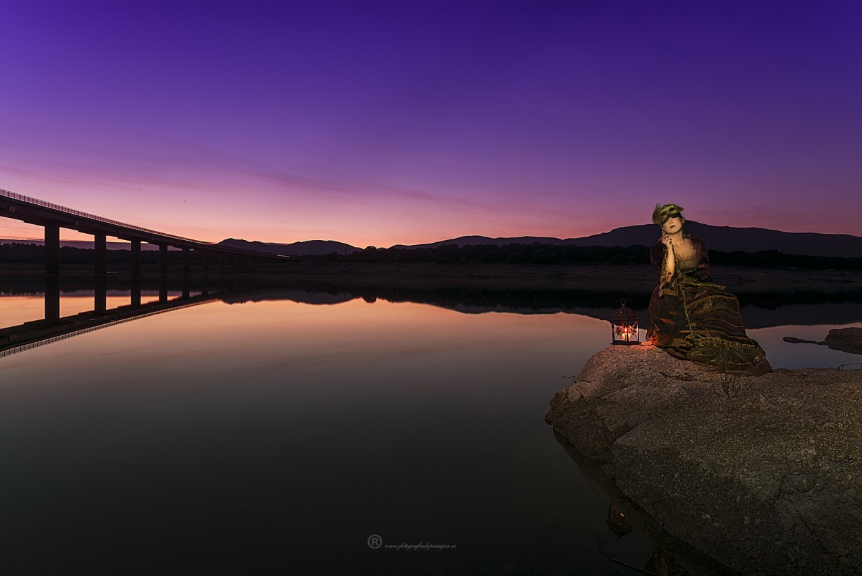 "Atardecer sereno" de Enrique Serrano