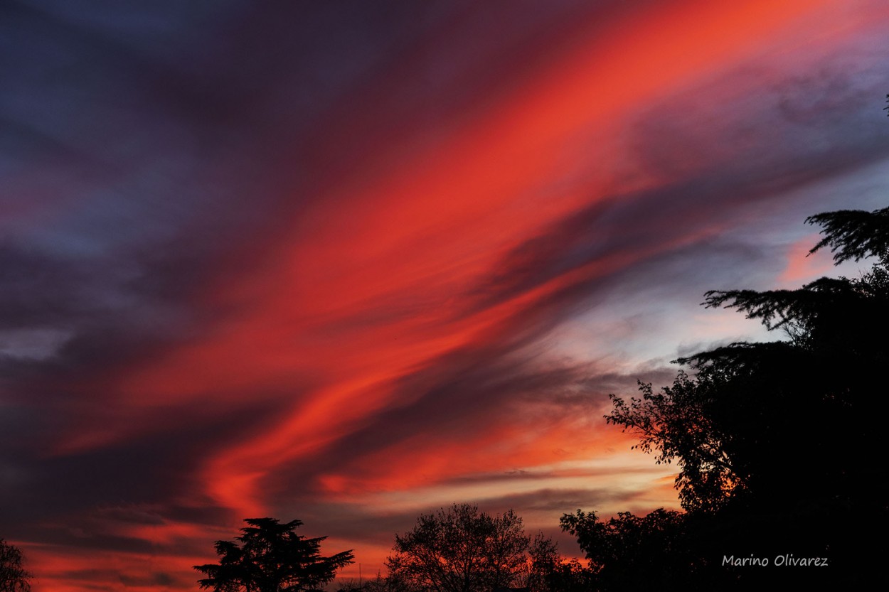 "Atardecer de Invierno" de Marino Fortunato Olivarez