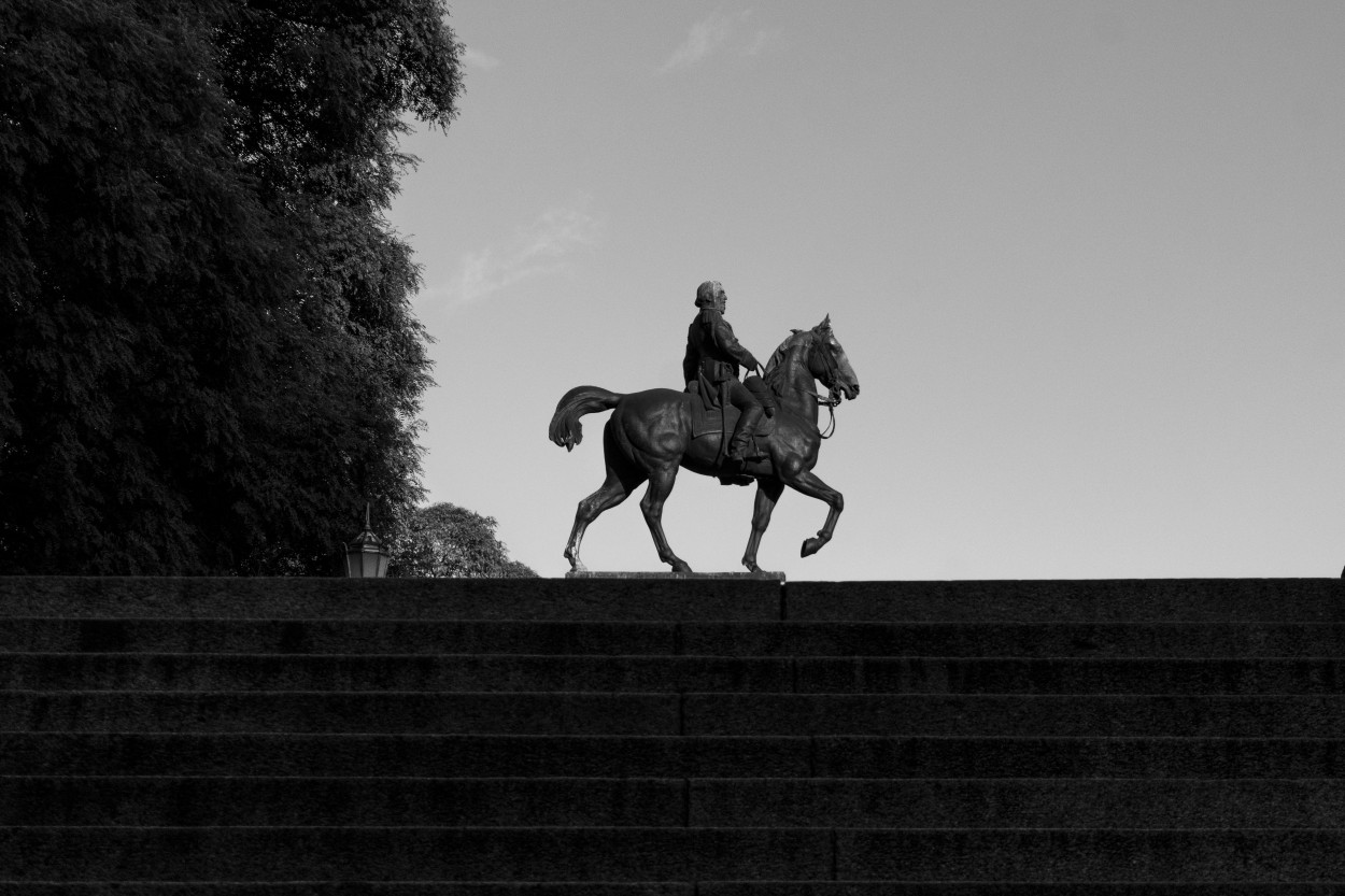 "Caballo en escalera" de Ale Bustos