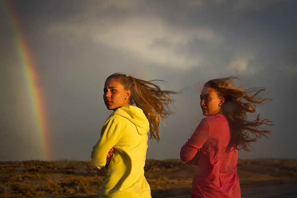 "Par con arcoiris" de Ana Mari Gonzalez