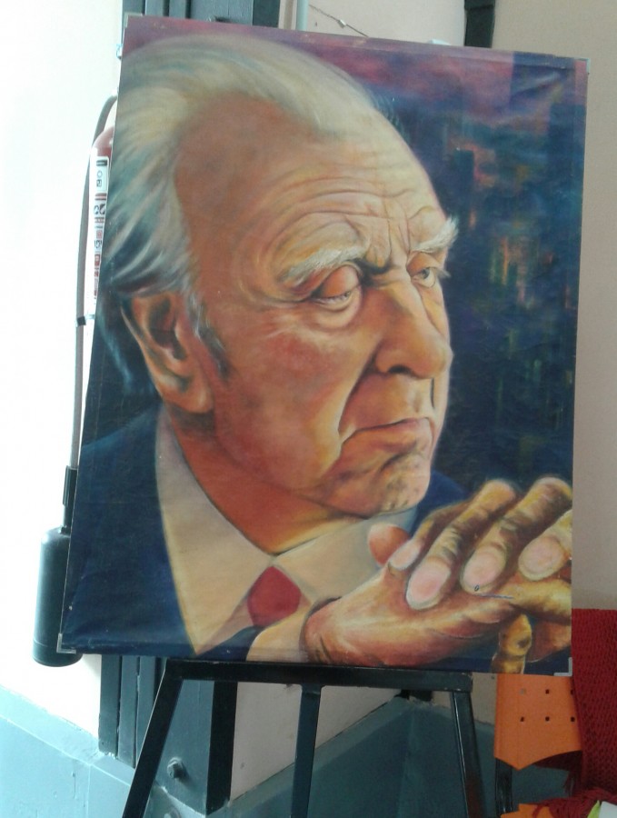 "Retrato de Borges" de Isabel Corbera