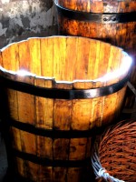 La cesta de madera