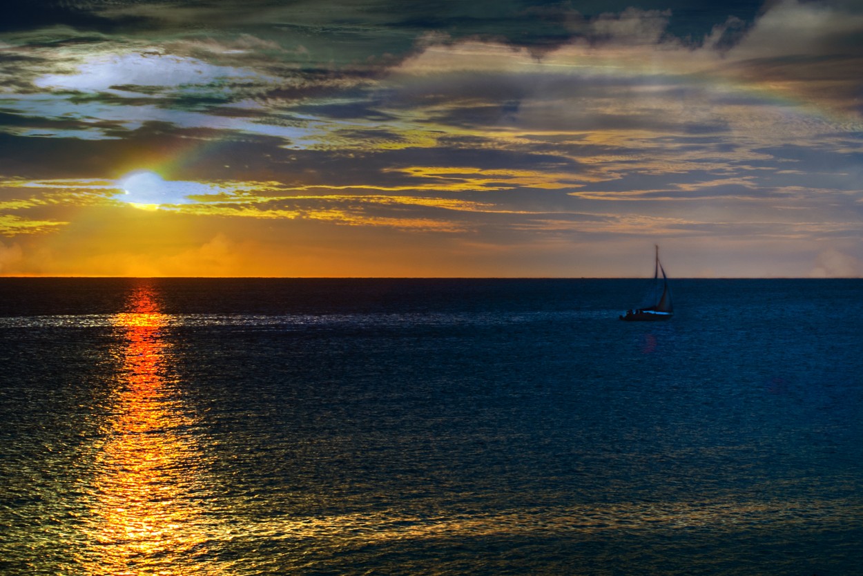 "Atardecer en Piriapolis" de Sergio Gustavo Delucca