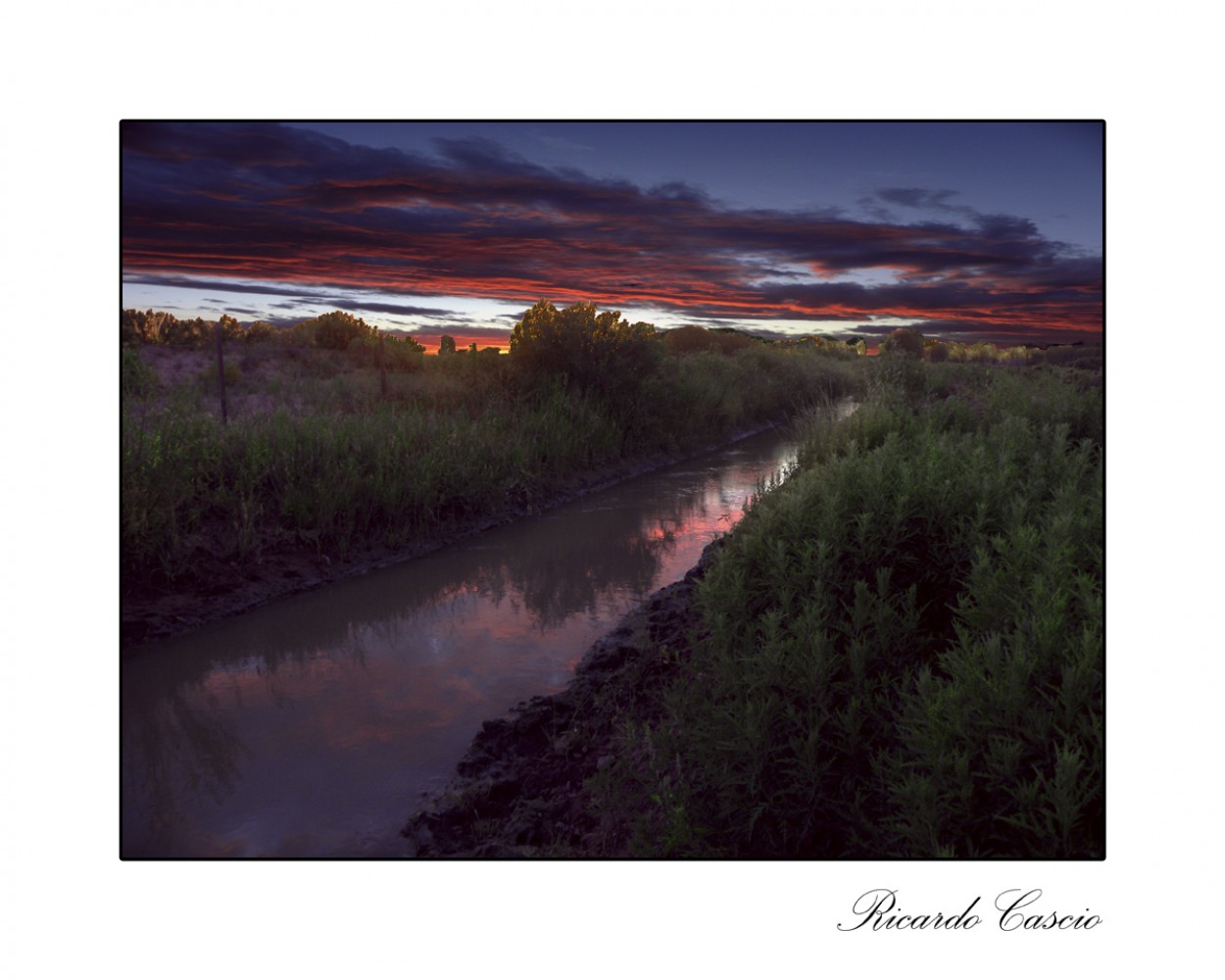 "Primer atardecer del ao" de Ricardo Cascio