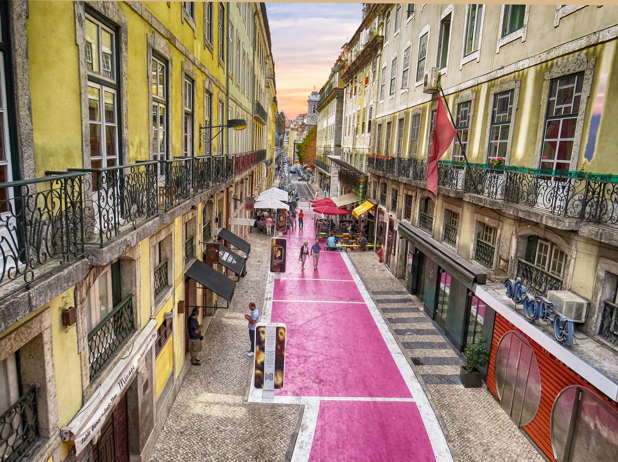 "Una calle de Lisboa, Portugal" de Manuel Raul Pantin Rivero