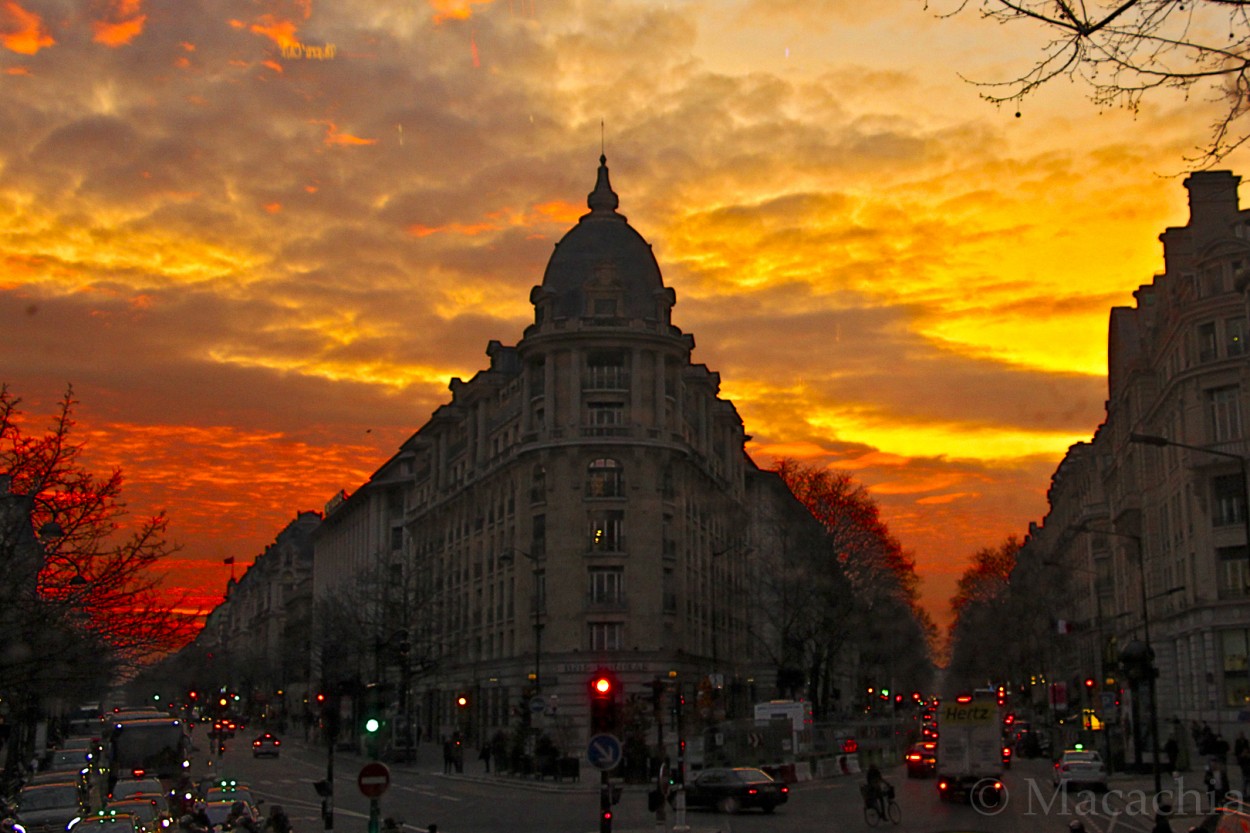 "`Atardecer en Pars`" de Mara Del Carmen Chiavaro