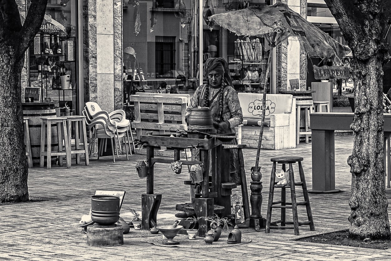 "Escultura viva" de Juan Beas