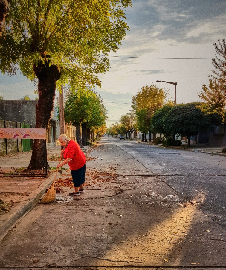 "Barriendo el otoo" de Fernando Valdez Vazquez