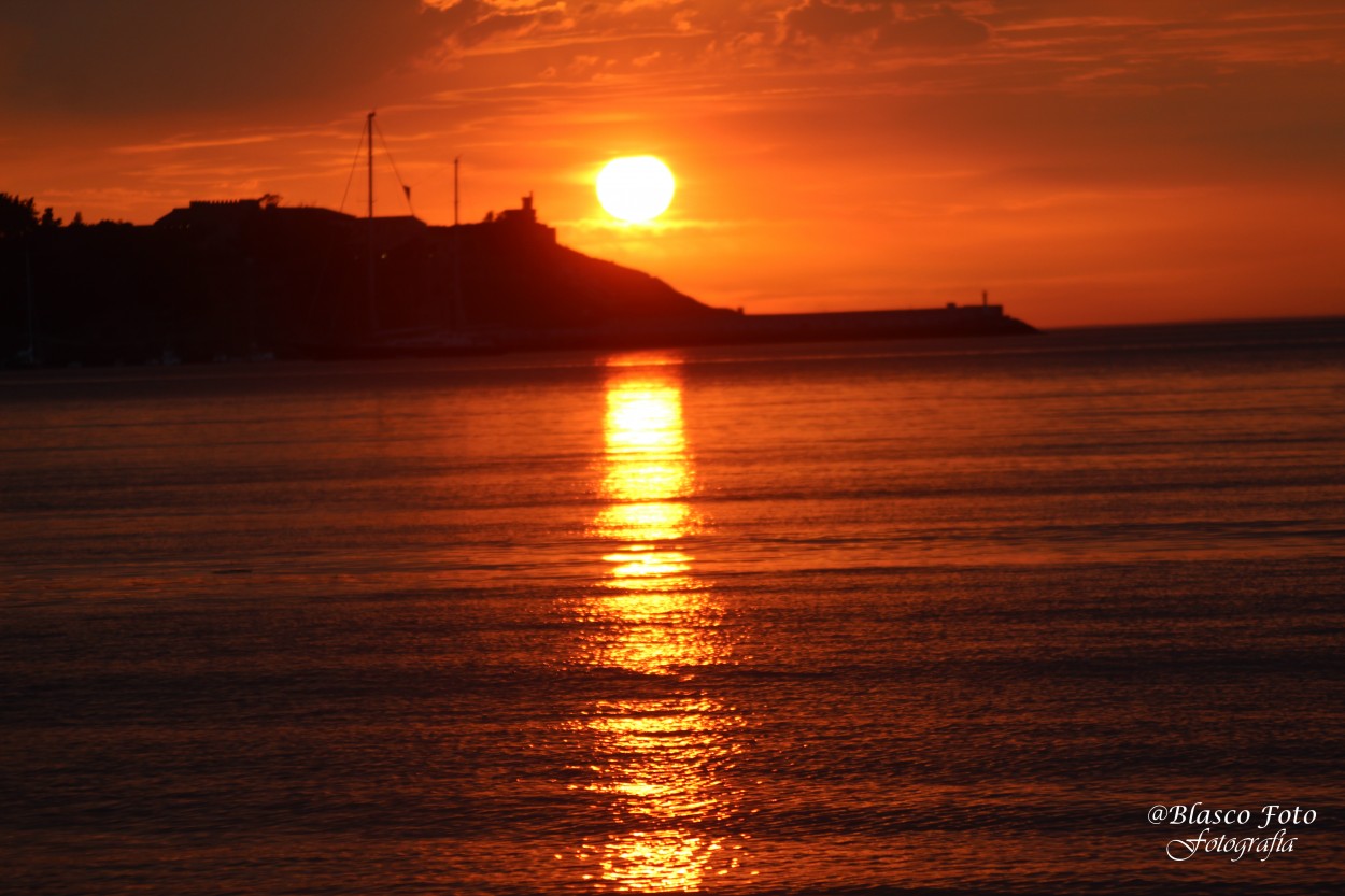 "Atardecer en Bayona, Pontevedra" de Luis Blasco Martin