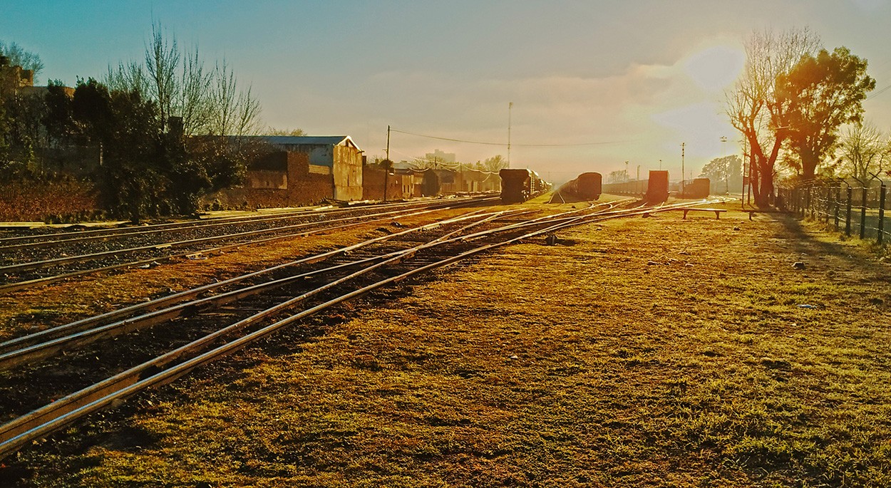 "Trenes en la helada." de Gerardo Saint Martn