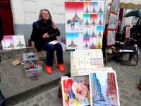 Artista de calzado naranja (Montmarte 5)