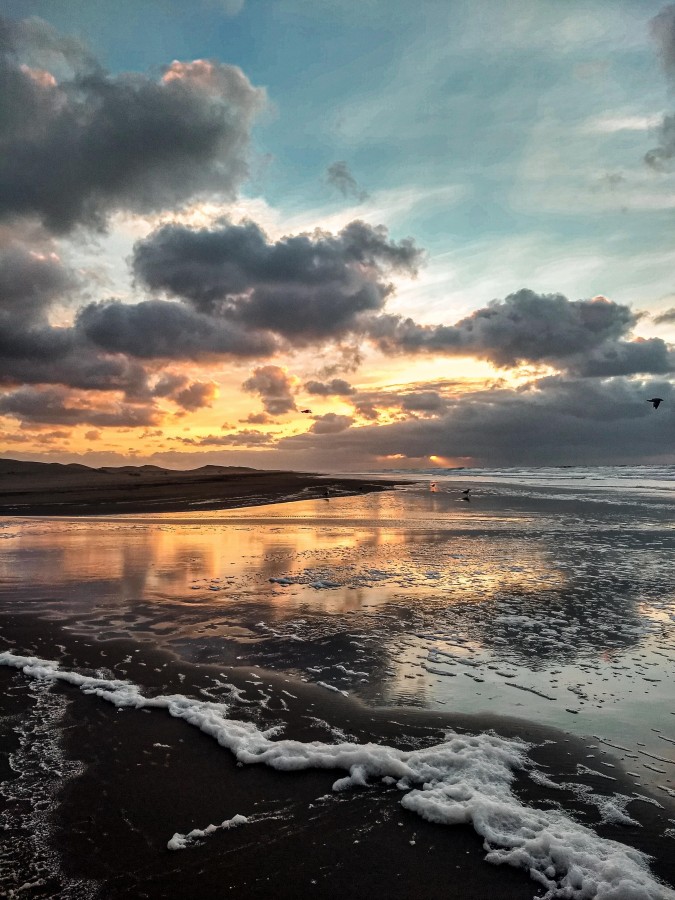 "Amanecer en Monte hermoso" de Anabella Gasparini