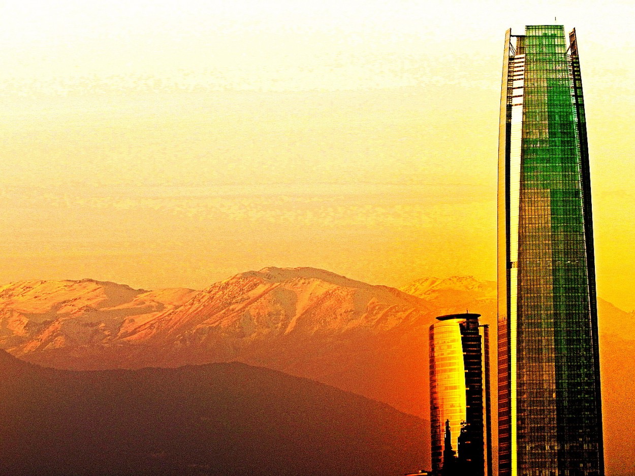 "Atardecer en Santiago" de Laura Nardo