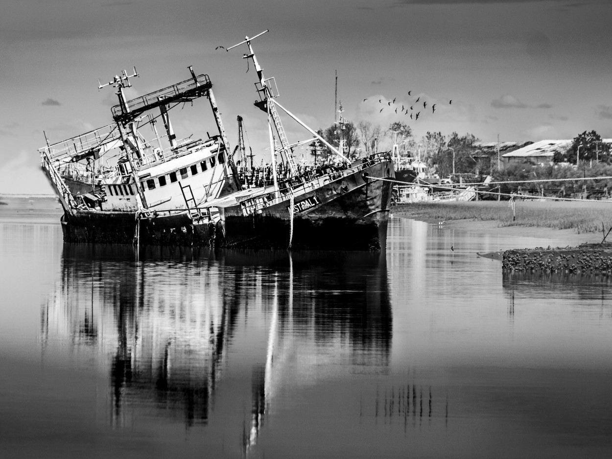 "Barco abandonado" de Anabella Gasparini