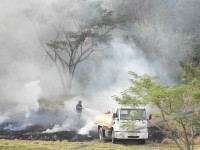 Nestes dias de muito seca, o risco de fogo aumenta