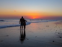 Disfrutando el atardecer