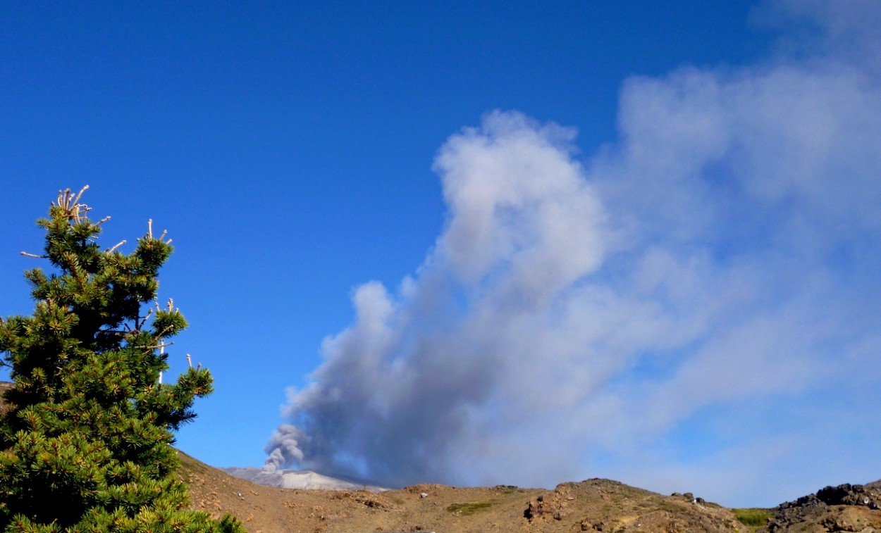 "Erupcin del volcn Copahue." de Carlos E. Wydler