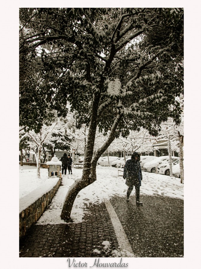 "NIEVE EN ATENAS" de Victor Houvardas