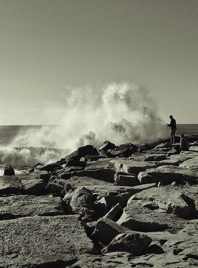 "Pescador atrapado" de Roberto Guillermo Hagemann