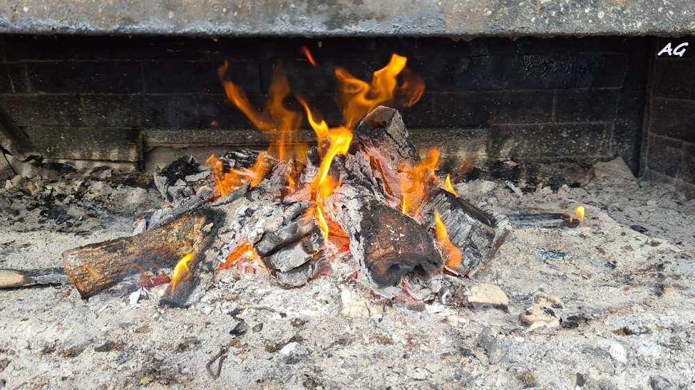 "preparando el fueguito" de Ana Giorno