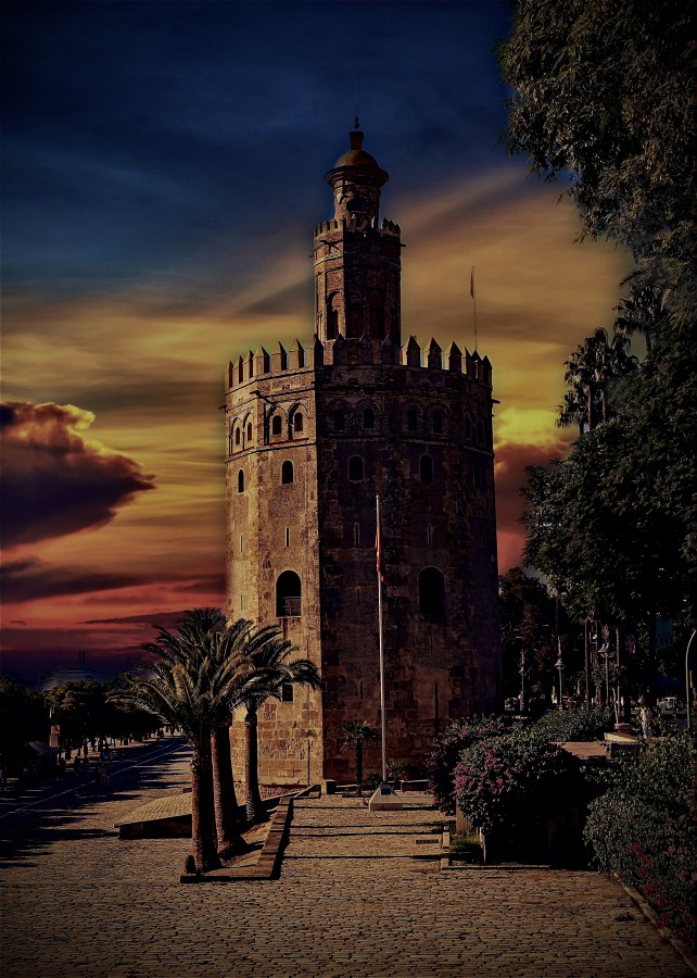 "`La Torre del Oro, Sevilla`" de Carlos Cavalieri