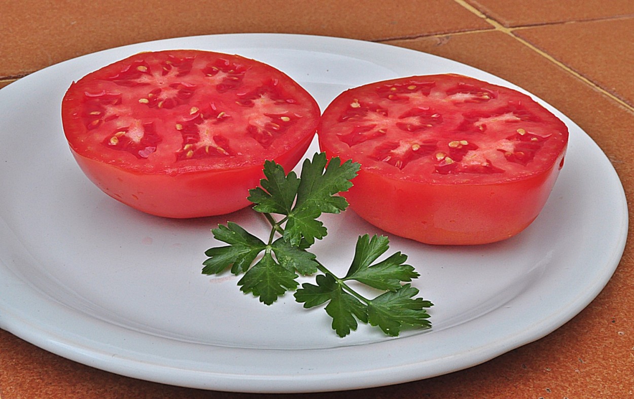 "Tomate-caqui, sal e um fio de extra virgem !" de Decio Badari