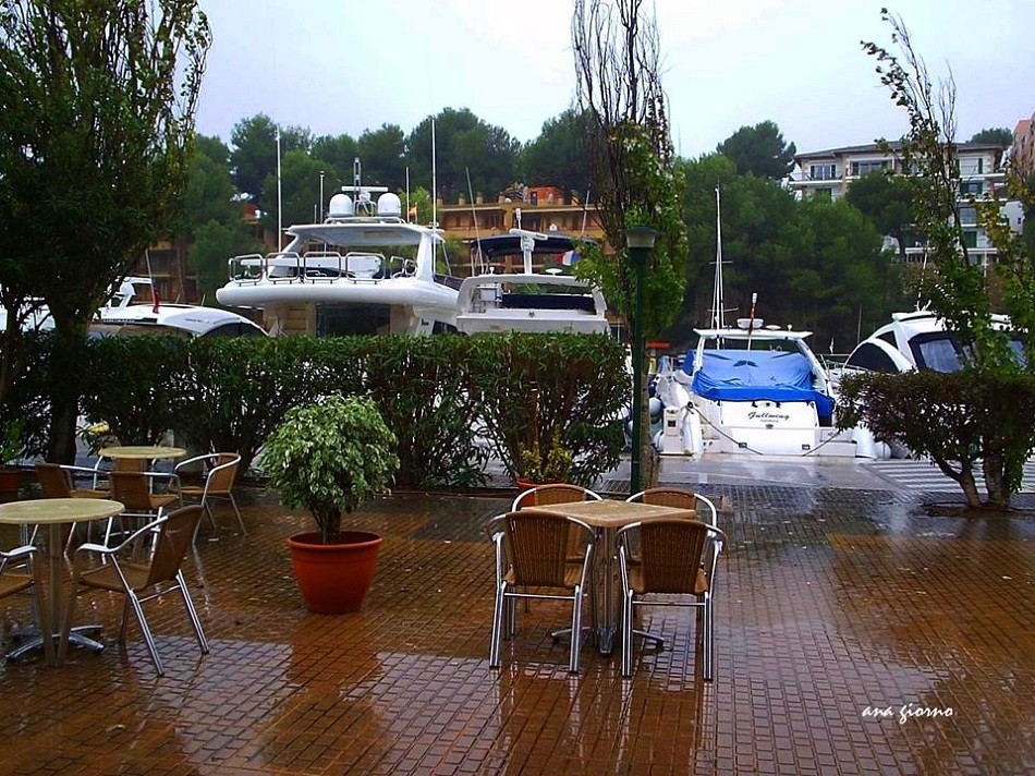 "Dia de lluvia junto al mar" de Ana Giorno