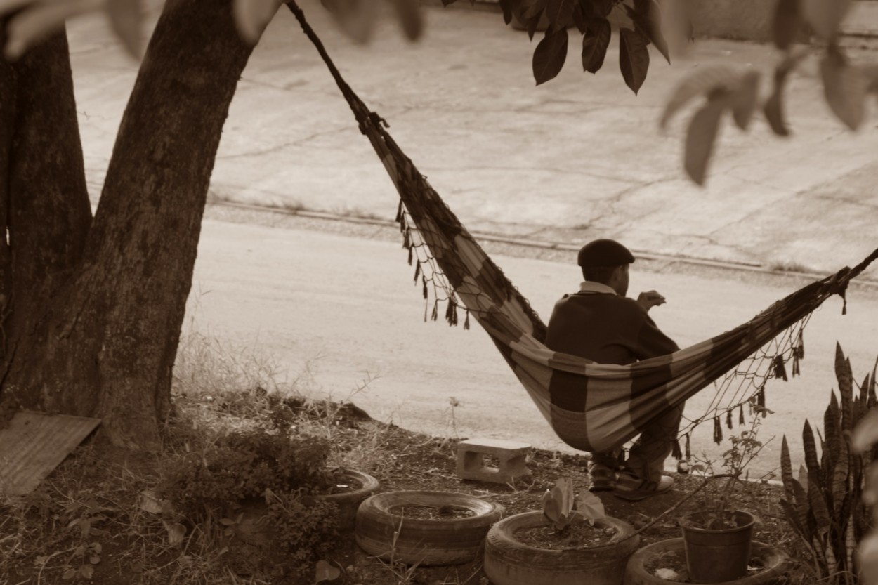 "Vida de aposentado, sombra e uma boa rede......." de Decio Badari