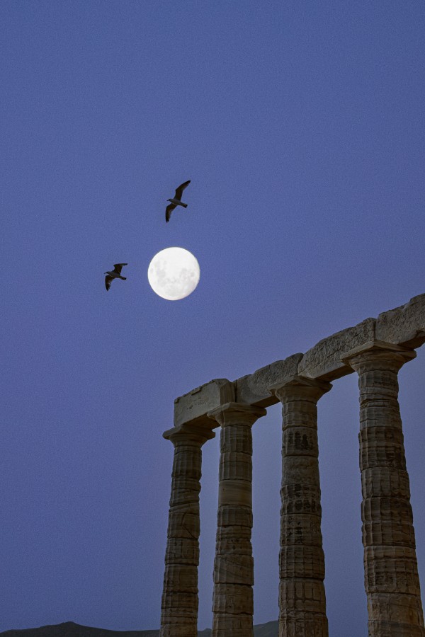 "Noche de luna llena" de Daniel Oliveros