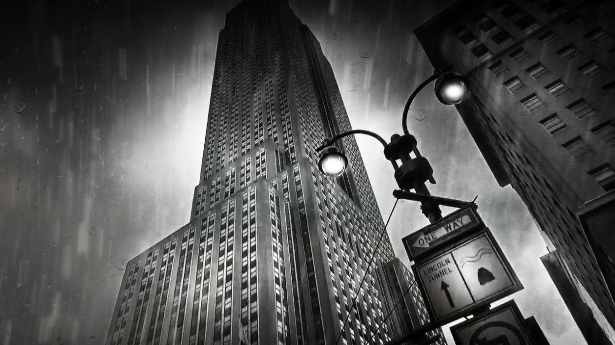 "Manhattan raining." de Carlos A. Sandoval
