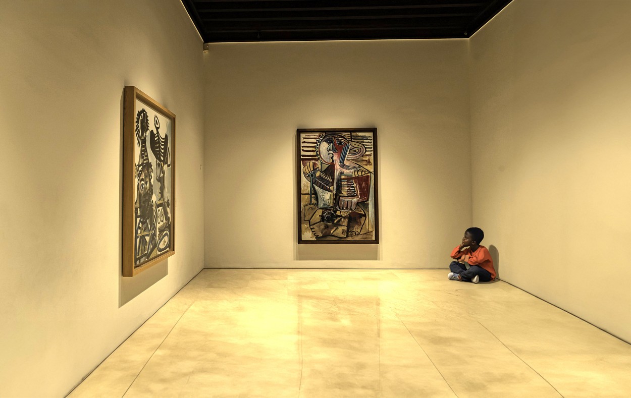 "`En un rincn del museo Picasso`" de Carlos Cavalieri