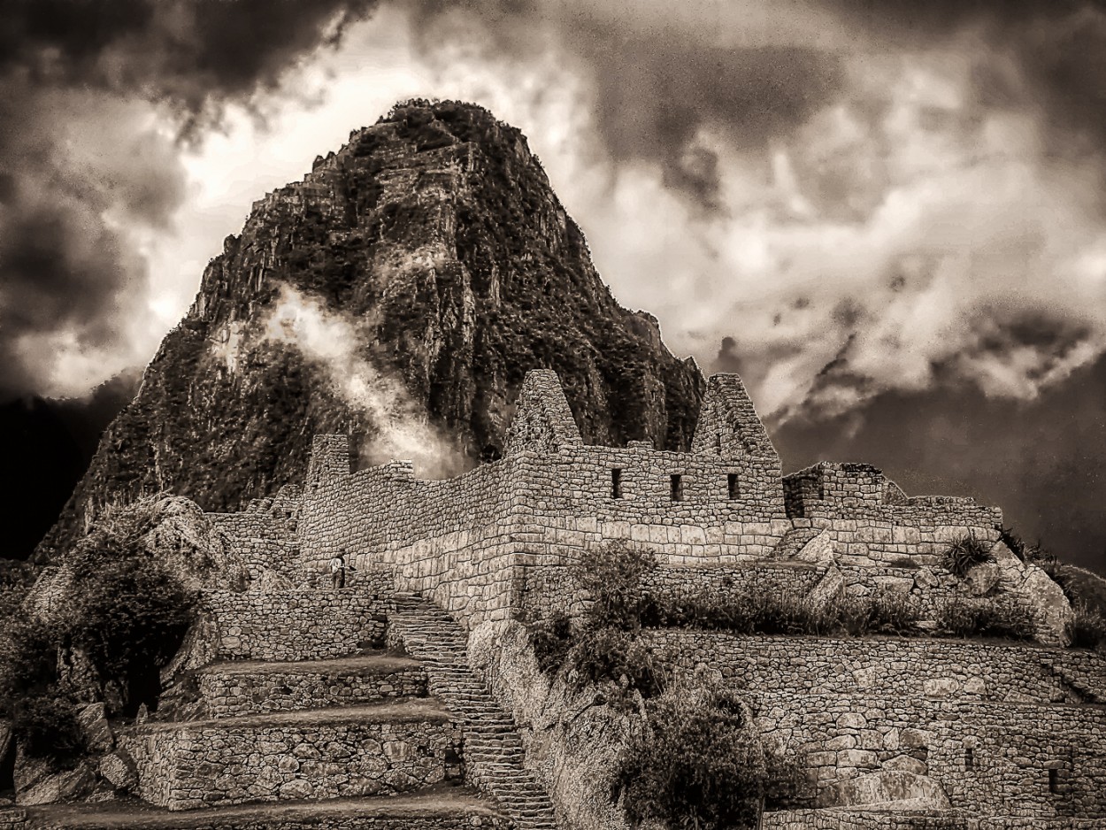 "En la Ciudadela de Machu Picchu" de Claudio Salvagni