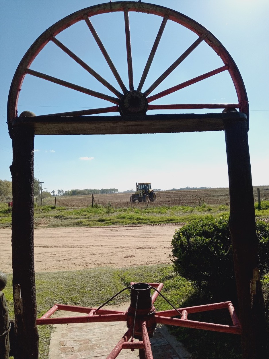 "La rueda y el tractor" de Mariela Trazar