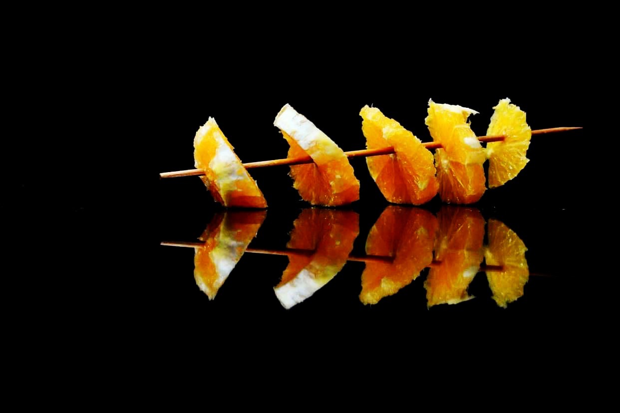 "Brochette de naranja" de Laura Manassero