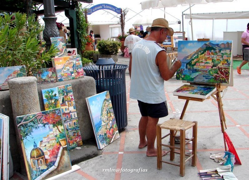 "Pintando a Positano ..." de Ricardo Mximo Lopez Moral