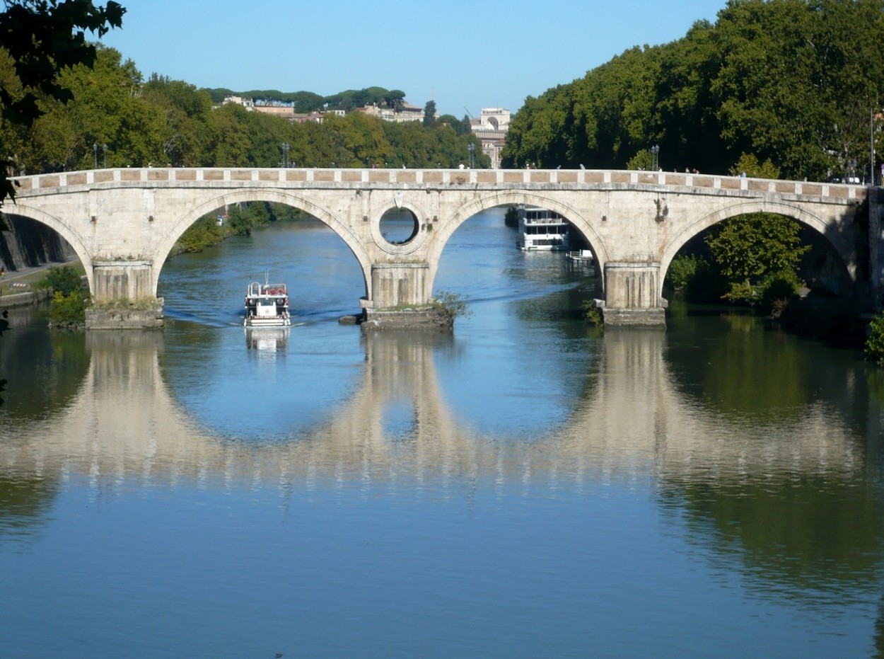 "El Puente Sisto sobre el Tiber" de Stefano Alimonti