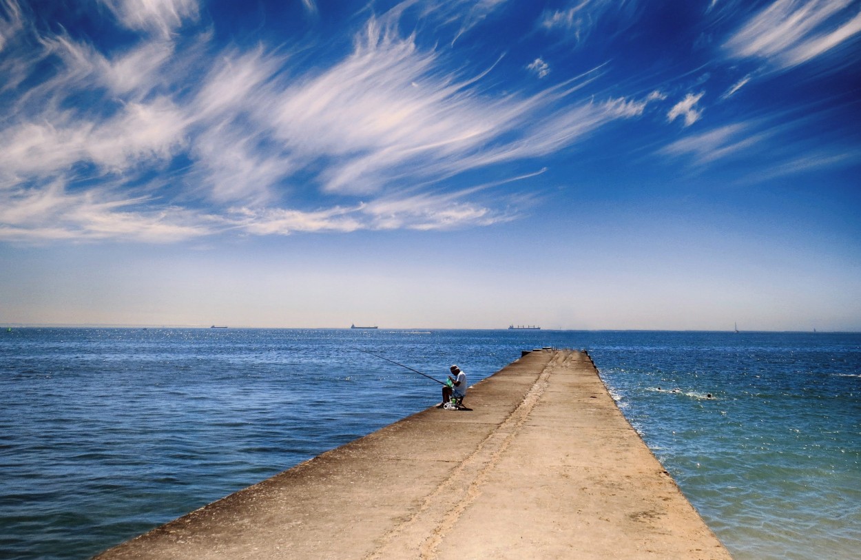 "El pescador solitario" de Manuel Raul Pantin Rivero