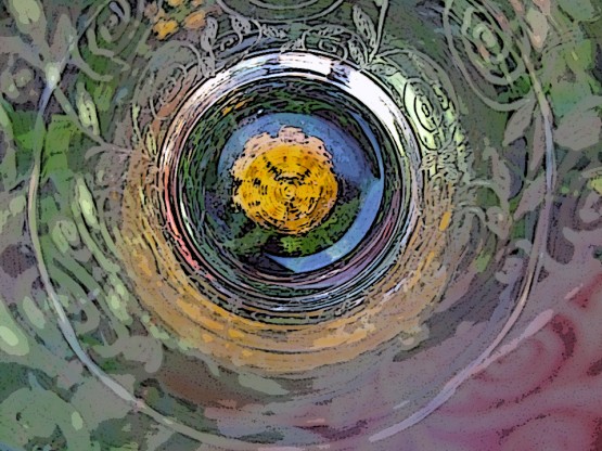 Foto 1/Flores dentro de una copa