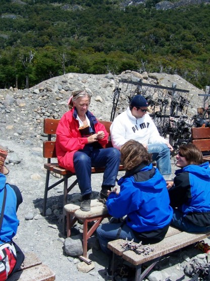 Foto 1/haciendo tracking en el glaciar