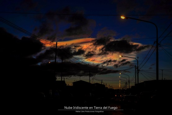 Foto 3/Nube iridiscente en Ro Grande Tierra del Fuego