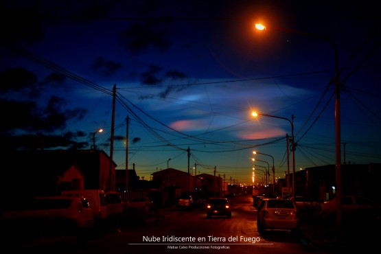 Foto 4/Nube iridiscente en Ro Grande Tierra del Fuego