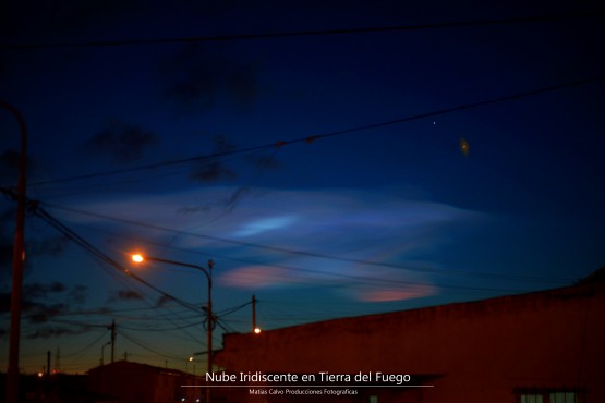 Foto 5/Nube iridiscente en Ro Grande Tierra del Fuego