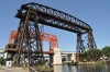 El transbordador y el Puente Nicols Avellaneda