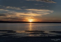 El anochecer en el Salar...