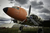 El primer avion en llegar a la Antrtida.